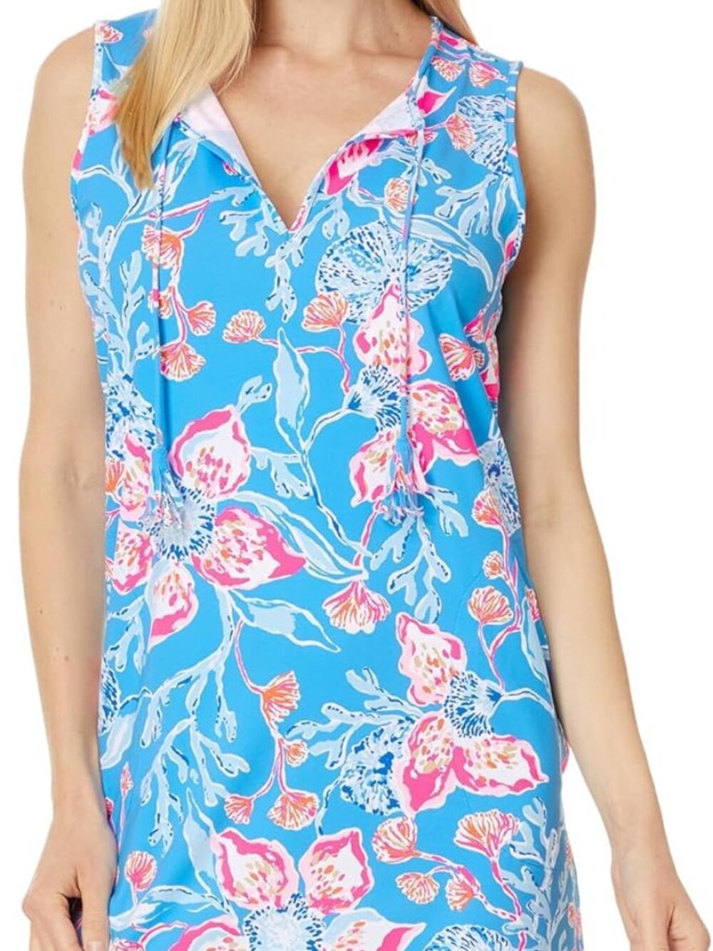 Lilly Pulitzer Women's Standard Johana Sleeveless Cover-Up Multi Bahamian